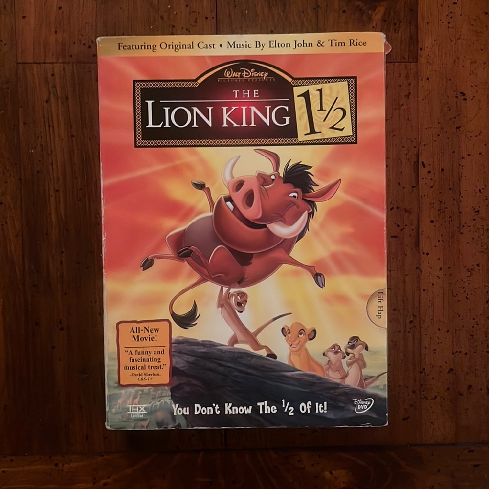 The Lion King 1 1/2 DVD: featuring original cast, music by Elton John & Tim Rice